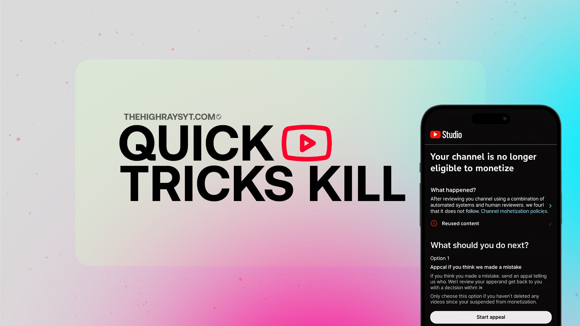 Do Not Chase Quick Tricks On YouTube: These Mistakes Can Get Your Channel Demonetized Or Deleted